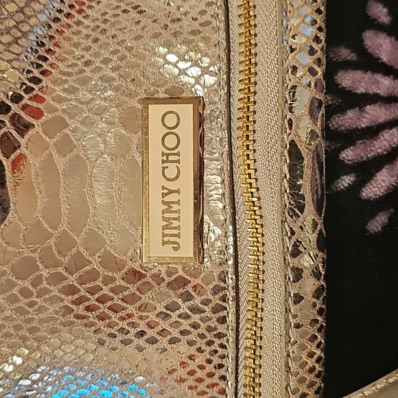Jimmy Choo Silver and Gold Shoulder Bag with Luxurious Finish - Picture 10 of 10